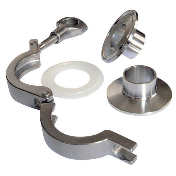 Uniones Clamp Sanitarias de Acero Inoxidable
